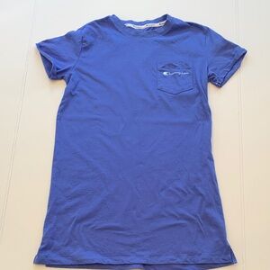 Champion Women’s Small Periwinkle Blue Pocket Tee Nightshirt Sleep Shirt